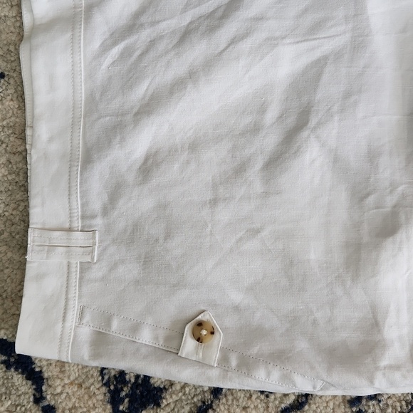 J Jill Womens Linen Stretch Linen Blend Shorts w/Button Detail Sz: 28 4x PLUS - Picture 4 of 8